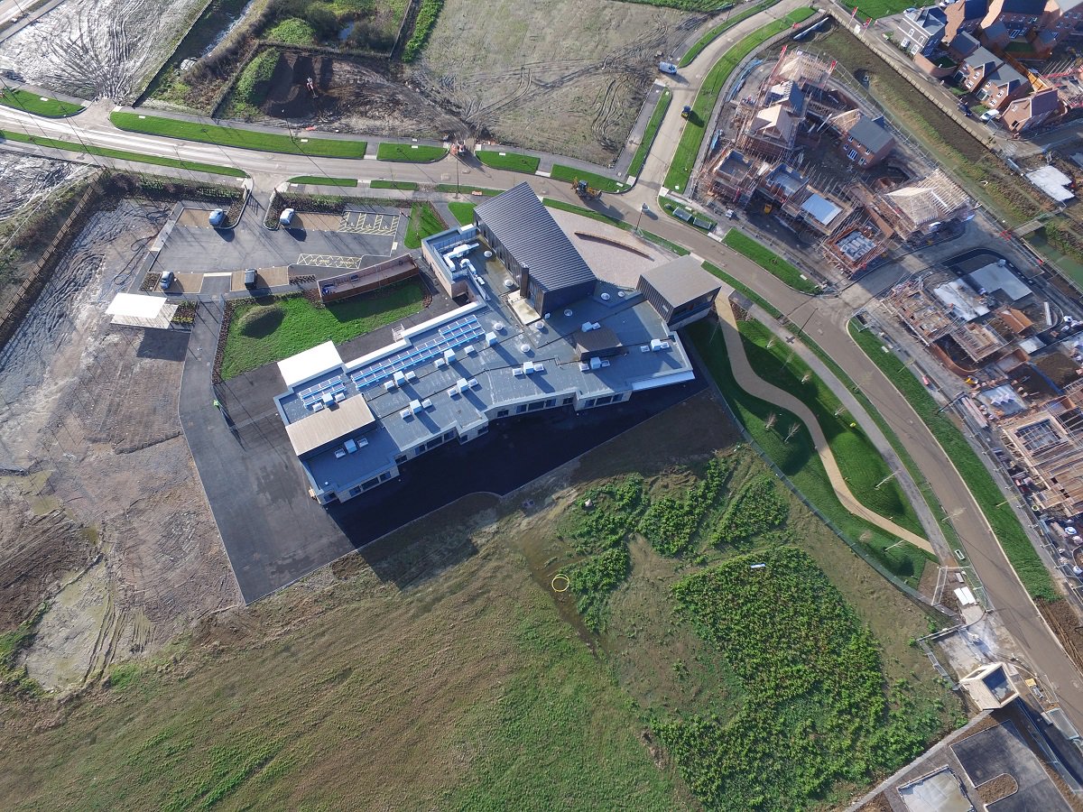 StGabrielsAc's tweet photo. Can you see us? A bird's eye perspective of St Gabriel's CofE! https://t.co/JCDevqyzol