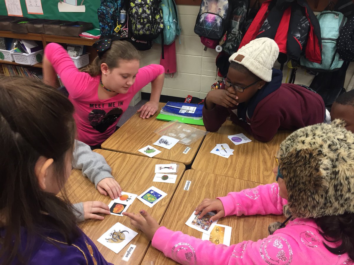 Thinking outside of the box with peers as they make visual connections-similes and metaphors. #WeAreCarver