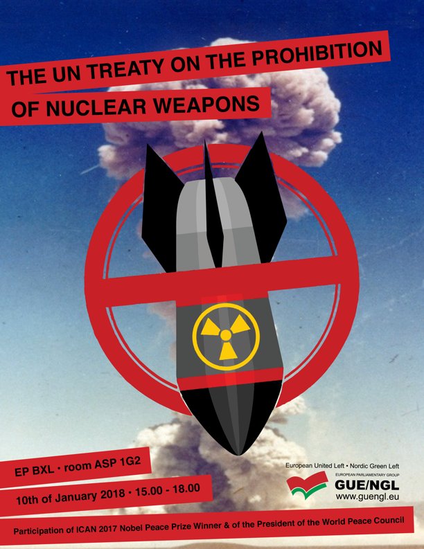 Resultado de imagem para The UN Treaty on the Prohibition of Nuclear Weapons GUE/NGL