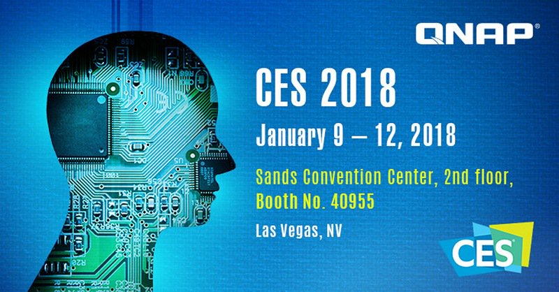 #CES2018 <a href="/QNAP_nas/">QNAP Systems, Inc.</a> bringt erstes Drei-Bay-NAS sowie KI-Innovationen. Auf der Messe in Las Vegas zeigt QNAP gleich 4 neue #NAS, den IoT-Miniserver #QBoat Sunny und den Begleitroboter #AfoBot bit.ly/2DfbNnu