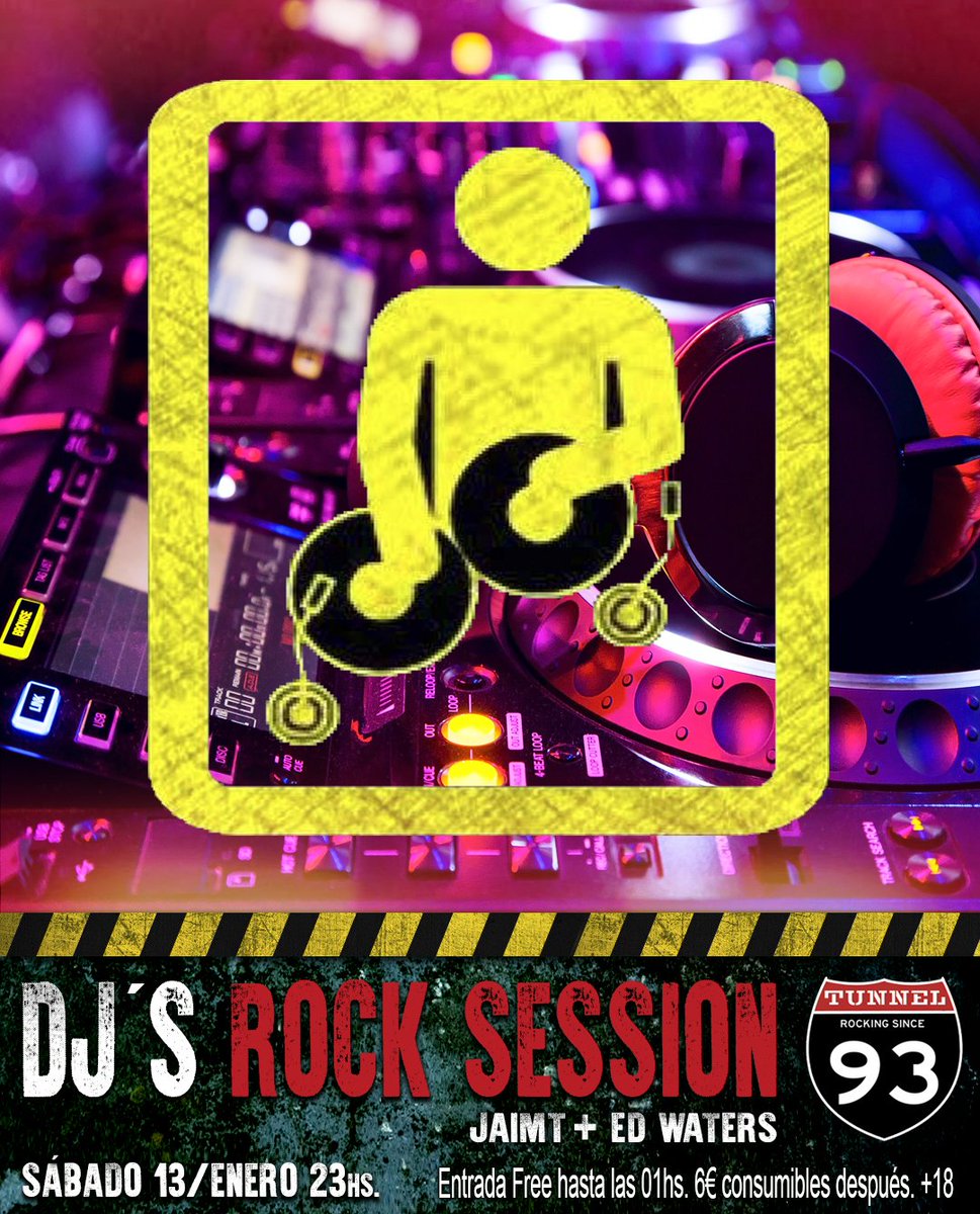 Sábado 13/Ene. 23hs.
Noche de DJ'S residentes con Happy Hour 2x1 y Entrada Free hasta las 01hs. (6€ consumibles después). 🤘🏼🤑