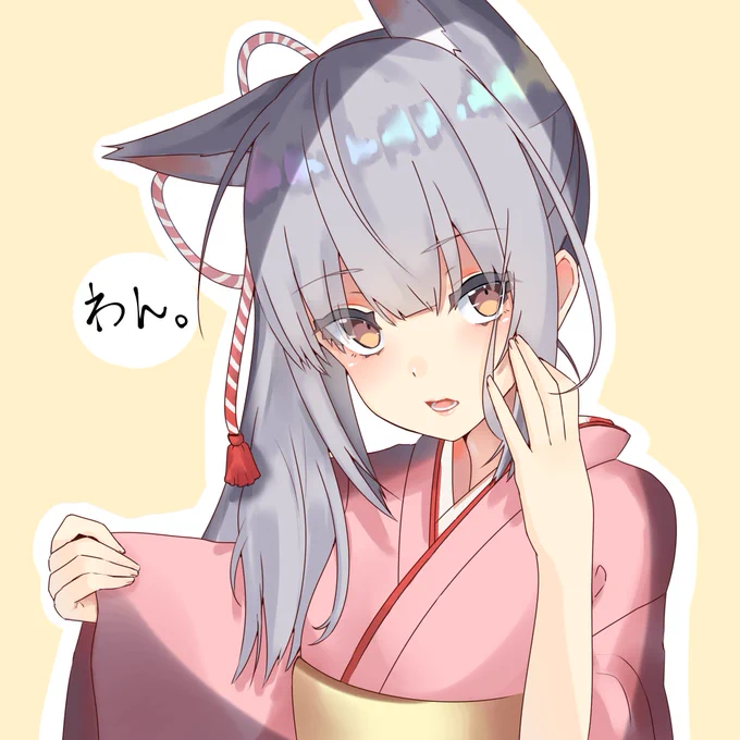 描き始めは霞ちゃん 