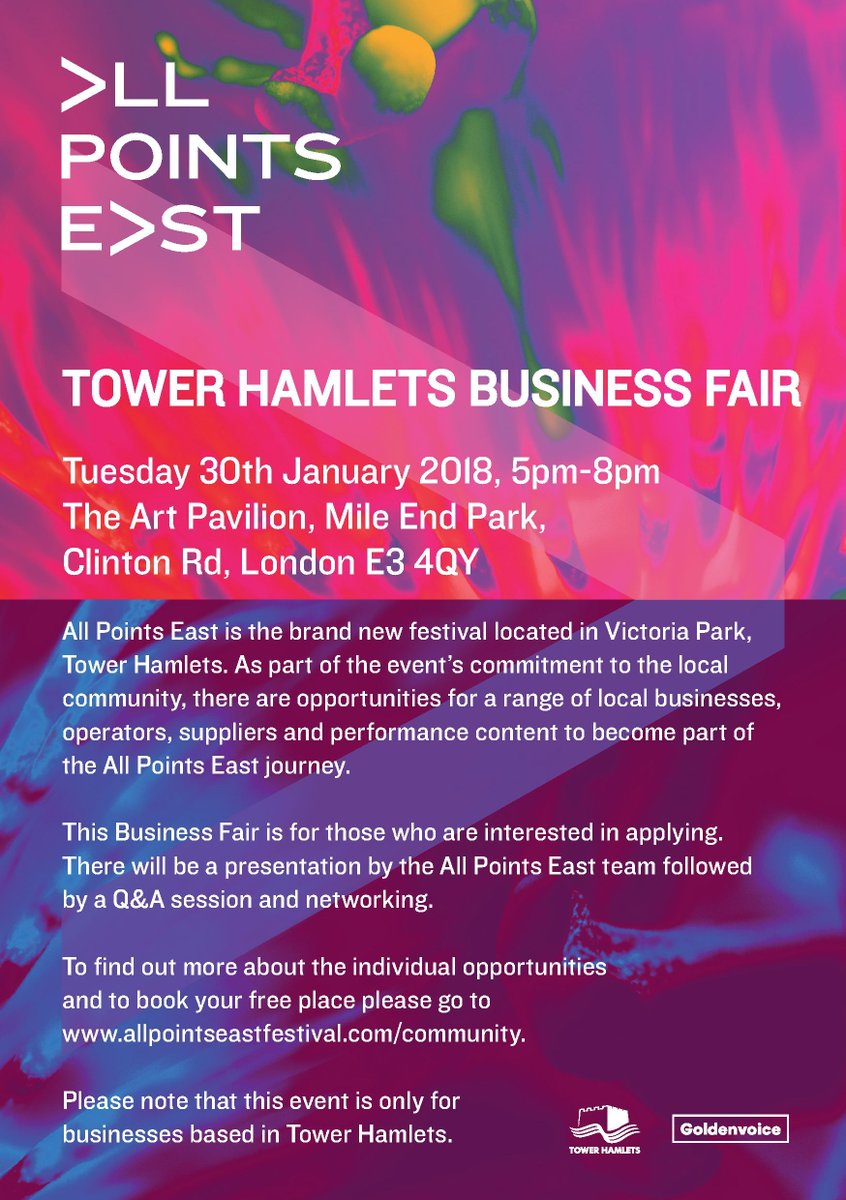 TH_Enterprise's tweet photo. Calling all #entrepreneurs! Check out the #business #opportunities with @allpointseastuk open to all #SMEs in @TowerHamletsNow book your free place now https://t.co/jt5ULzH4Uc #THEnterprise https://t.co/w7lldamLS7