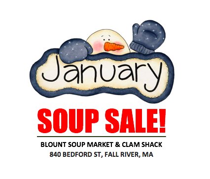 fallrivershack's tweet image. First soup sale of 2018 on Saturday, January 20th, 2018. 
*9am-1pm or until supplies last. 
*ALL CASES ARE $5 or $10! 
*Soup selections and quantities may vary. 
*Cash/credit/debit accepted! 
*840 Bedford St, Fall River, MA
#blountsoupsale