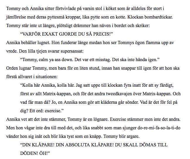 _AstridLindgr3n's tweet photo. en ny bra bok jag har arbetat på. det här är ett utdrag jag är extra stolt över. så ska vi se om ett förlag kommer säga ja eller nej ;) haha, skoja, i'm astrid lindgren - they will, they will.. https://t.co/RmF2C7GwZM