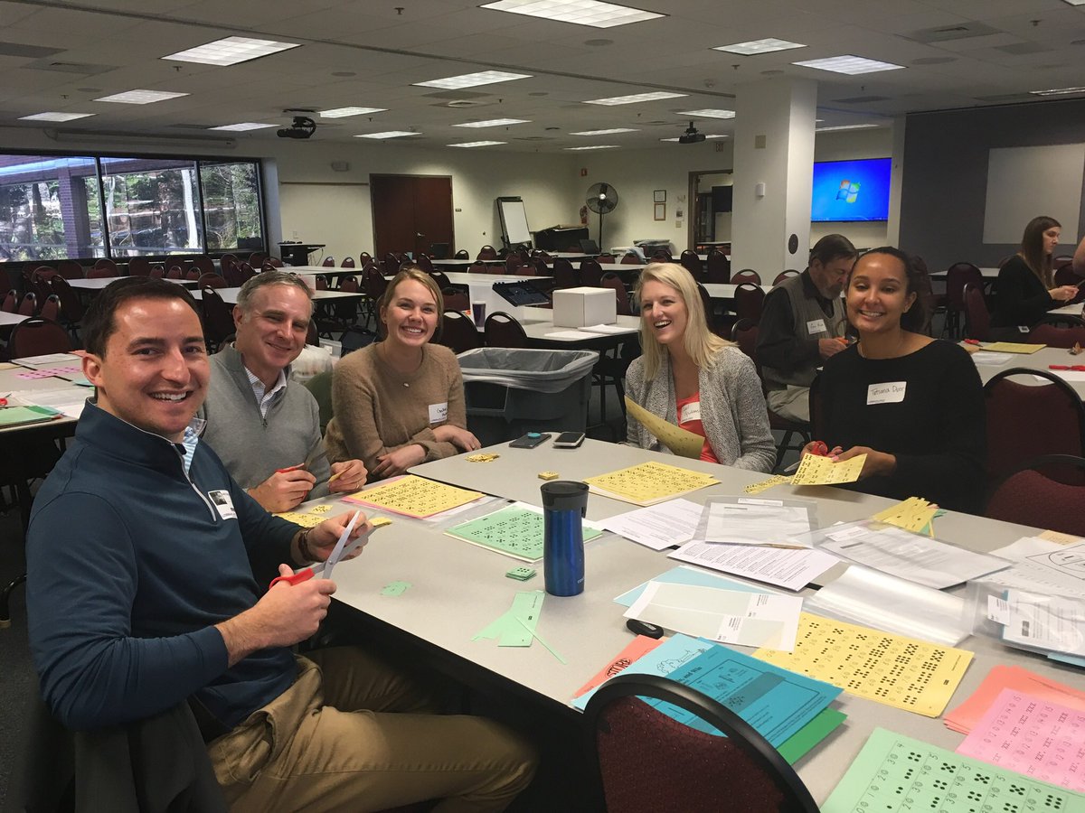 wcpssmathelem's tweet photo. Greatful for this Amazing team from Octagon @SASChampionship ! They spent this morning prepping Intervention kits for our awesome K-2 Math Teachers! #mathisbettertogether #funwithscissors https://t.co/UFQWA4MI0V