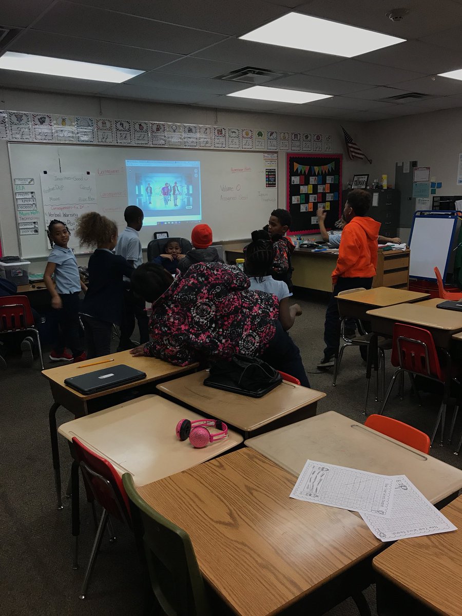 Fireman3rdGrade's tweet photo. Brain breaks helping us get back into the swing of things after winter break  ☃️ #2kschool https://t.co/yqFdCyMd3r