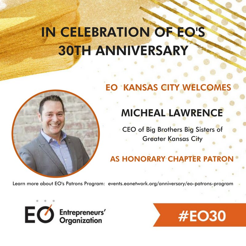 EntrepreneurOrg's tweet photo. EO Kansas City proudly welcomes Micheal Lawrence as honorary Chapter Patron! #EO30 #EOPatron #EONation https://t.co/V3F9uGzq7M