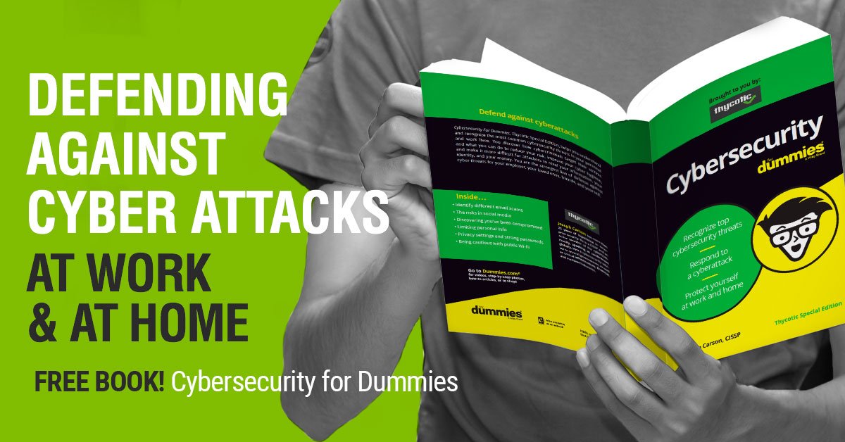 VictoriaScully1's tweet photo. New #Thycotic Cybersecurity for Dummies eBook: Provides every employee a practical understanding of #cybersecurity basics. - https://t.co/MpdXGkwp3O https://t.co/wYNf7bUnQp