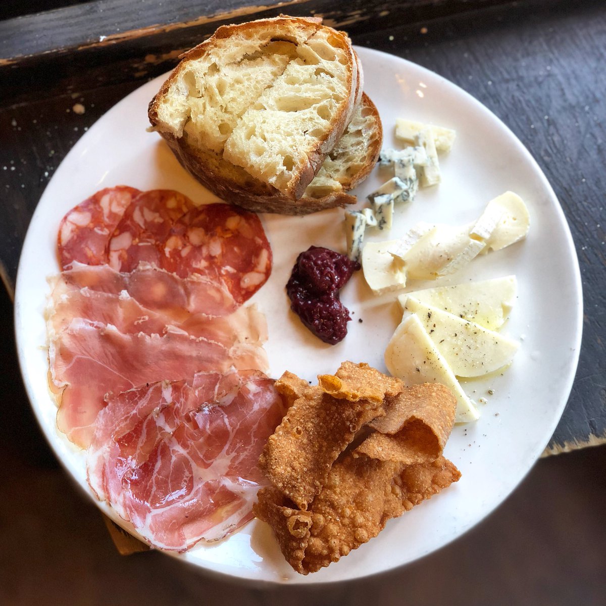 Salumi &amp; Cheese plate. Close to perfect.