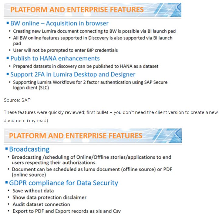 CRnAnalysisTips's tweet photo. Blog: What is new in SAP Lumira 2.1 #ASUG Webcast #Reporting2017 https://t.co/12jEJQbK6O https://t.co/QdJjfWmFVk
