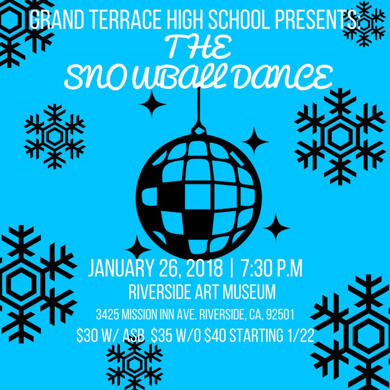 gthsof2018_'s tweet image. The Senior Class would like to present the Snowball Dance on January 26th ❄️ Tickets are being sold now &amp;amp; they are limited!