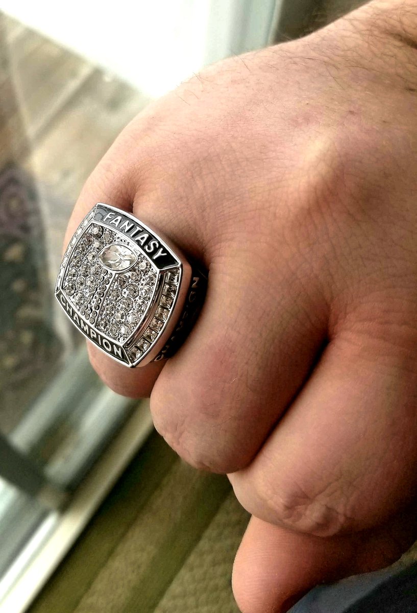 BlockBuster_Guy's tweet photo. #Champion of The Professionals Dynasty Fantasy Football League for 2017! Thank you @FantasyJocks for the incredible ring! #FantasyJocks #FantasyFootball #FantasyChampion #FantasyPlayoffs #TheChamp #TheChampIsHere #Dynasty #DynastyFootball #DynastyTrades https://t.co/uHmDkh58JD