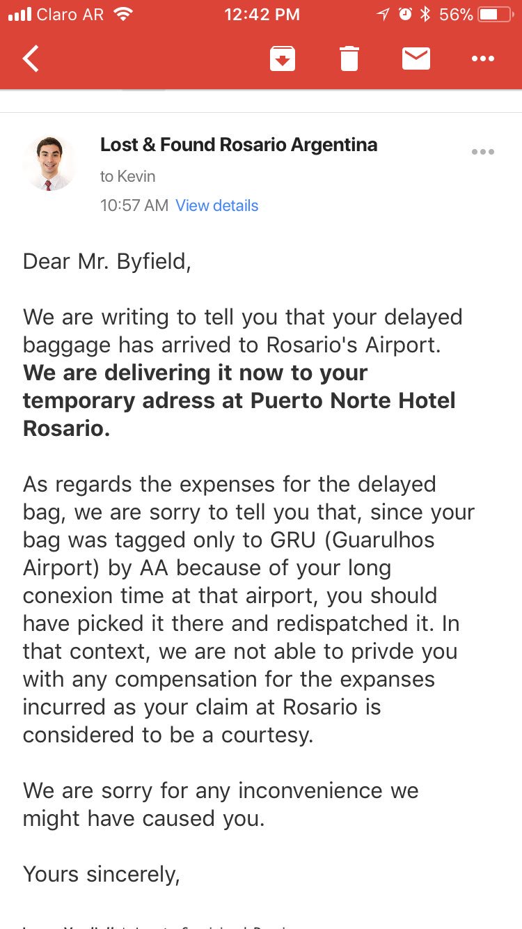 latam delayed baggage compensation
