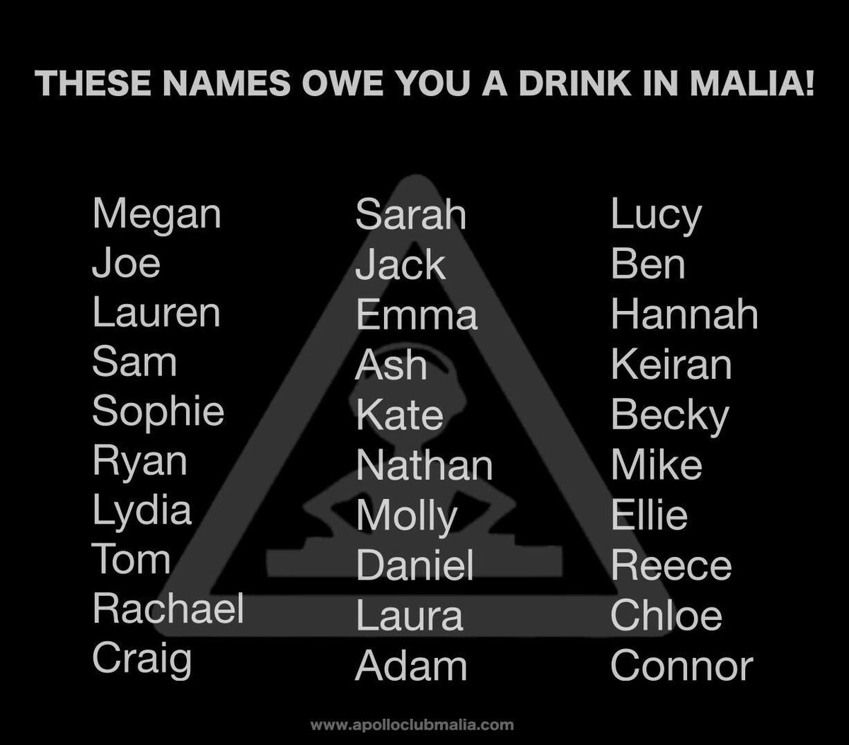 ApolloClubMalia's tweet photo. OiOi 😜 Get tagging 🍹🍻

#IfYouKnowYouKnow #Malia2018 https://t.co/ql877o0L3o