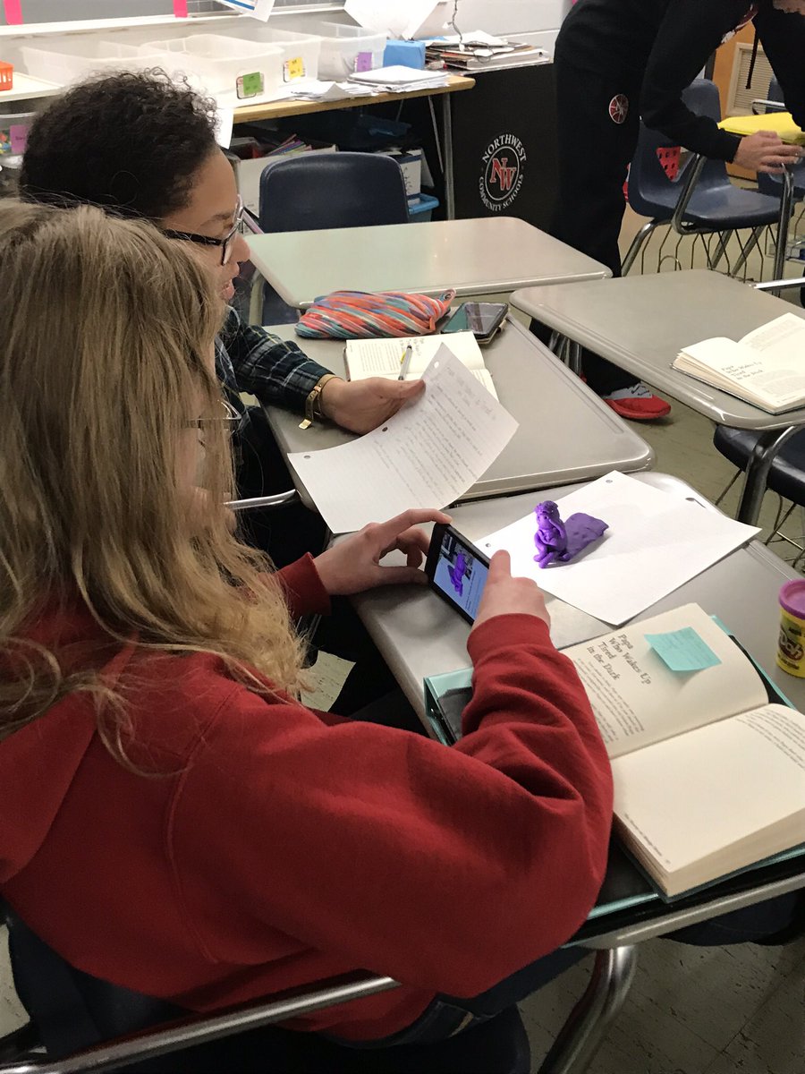 Soperclassroom's tweet photo. #Accel9 students did an awesome job using playdough to demonstrate themes in House in Mango Street.  #nwcs1718 https://t.co/e0G7S8Hifh
