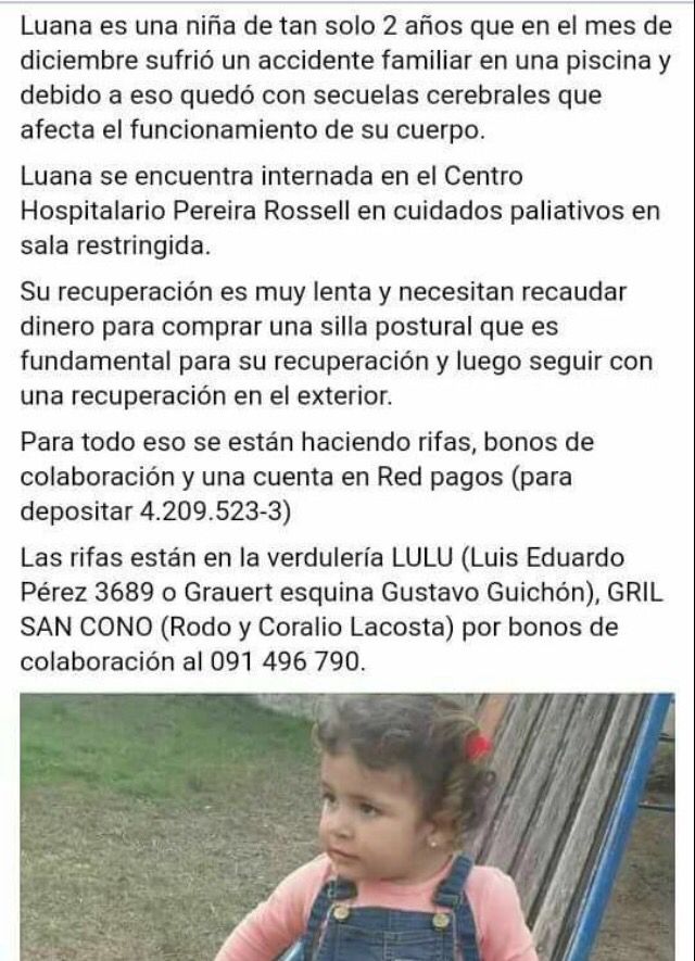 APOYAR A LUANA 
 
Este miércoles, en la venta de Parrilla de Nacional Florida, colabore con LUANA!