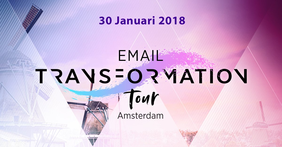 movableink's tweet photo. Calling all #EmailGeeks in the Netherlands! We're hosting the first 2018 stop of the #EmailTransformation Tour in Amsterdam on 30 Januari. Want to join us? RSVP here: https://t.co/r6laK2vreN. Fijne Vakantie! https://t.co/ZaRi328fqJ