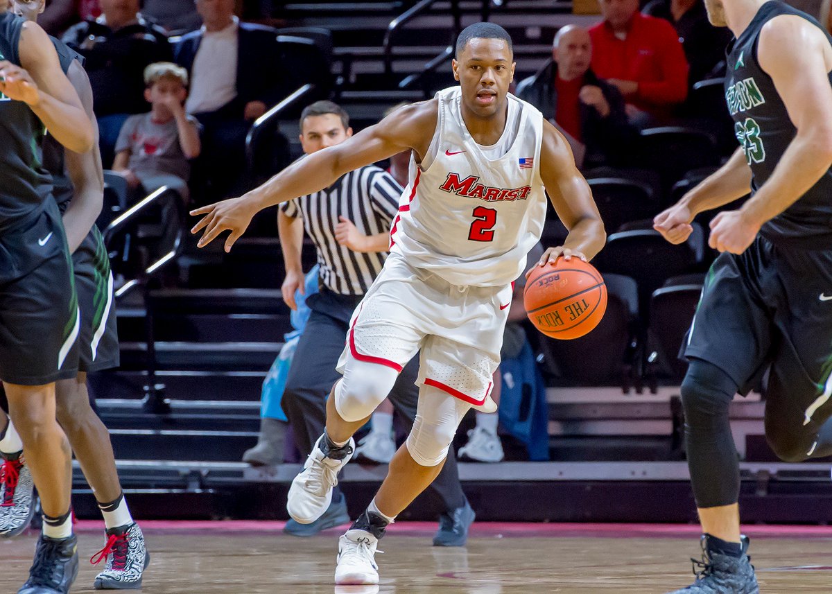 MaristMBB's tweet photo. After scoring a career-high 33 vs. Manhattan, and averaging 27.0 points in two games, Brian Parker earned Honorable Mention from the Met Basketball Writers Association for the third time this season. #GoRedFoxes #maachoops https://t.co/Q6W7k6zW1E