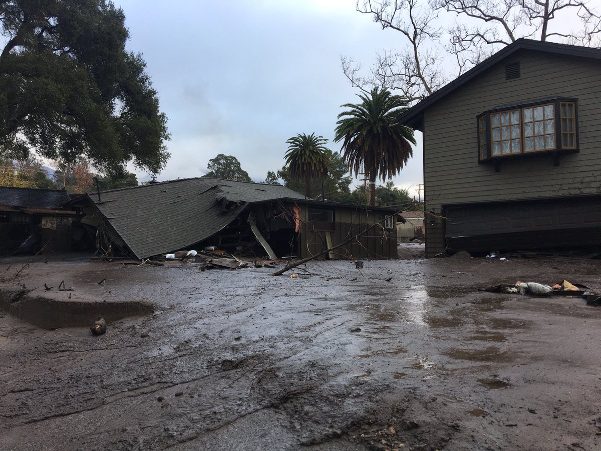 Floods and mudslides hit Montecito California DTHOf2RU8AAA81s