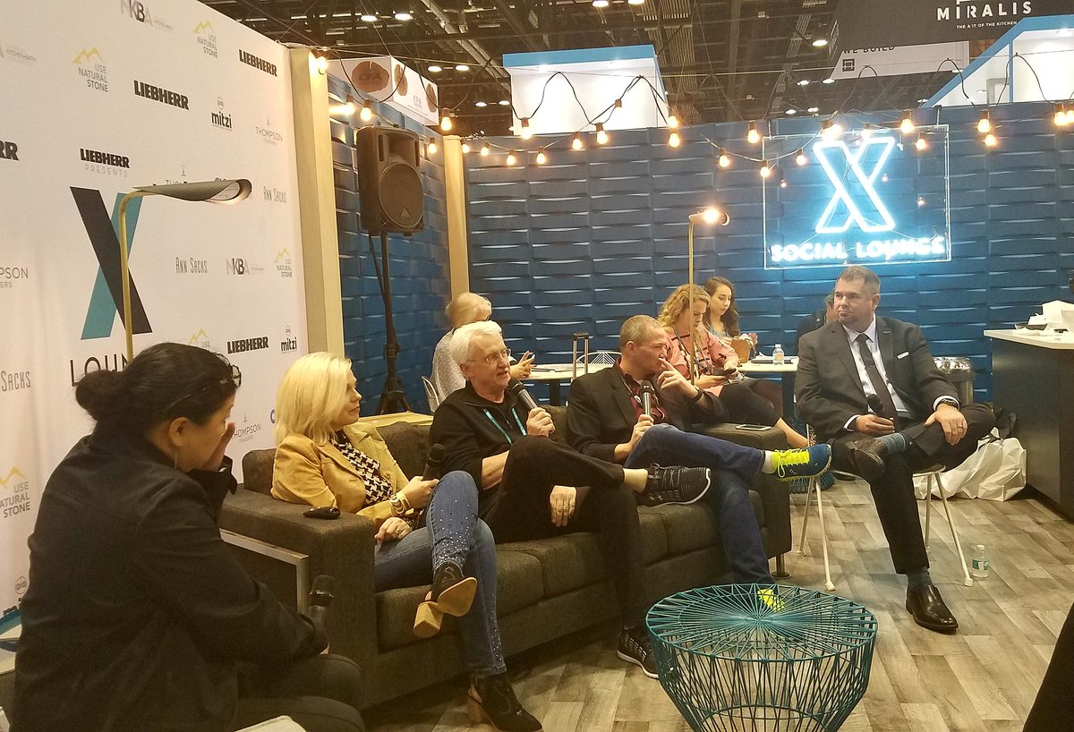 Modenus's tweet image. Great points of discussion about tech in the home at #DMMTalks lounge. @PJohnsonInt mentions designing homes with automatic lighting for older folks and easy navigation during the night.