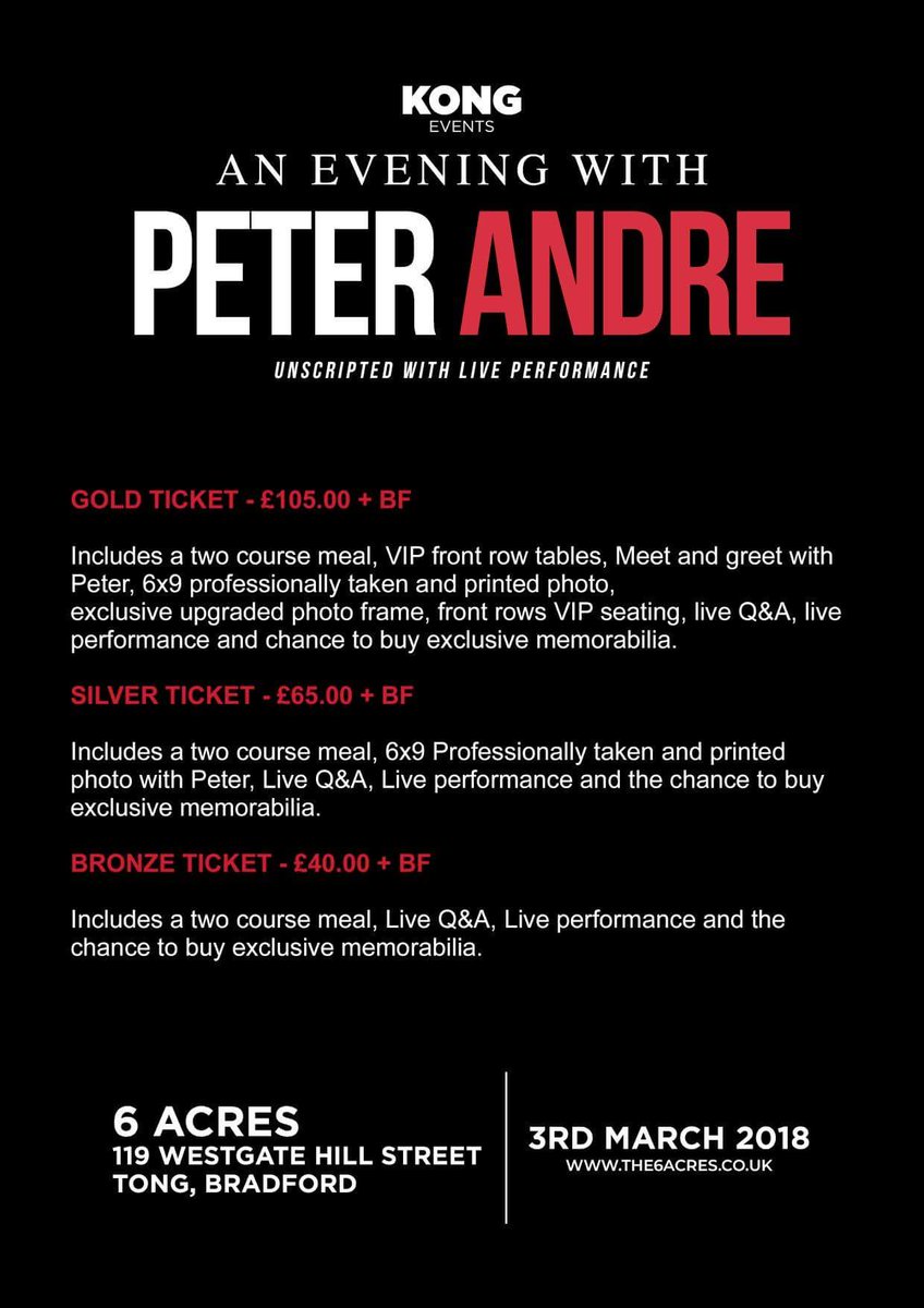 Stuck for a #hendo night out? Or a #ladiesnight? Get the girls together and enjoy an evening with #peterandre at our beautiful venue. Two course meal with a night of entertainment. #marquee #bradford #leeds #nightout #ladies #events