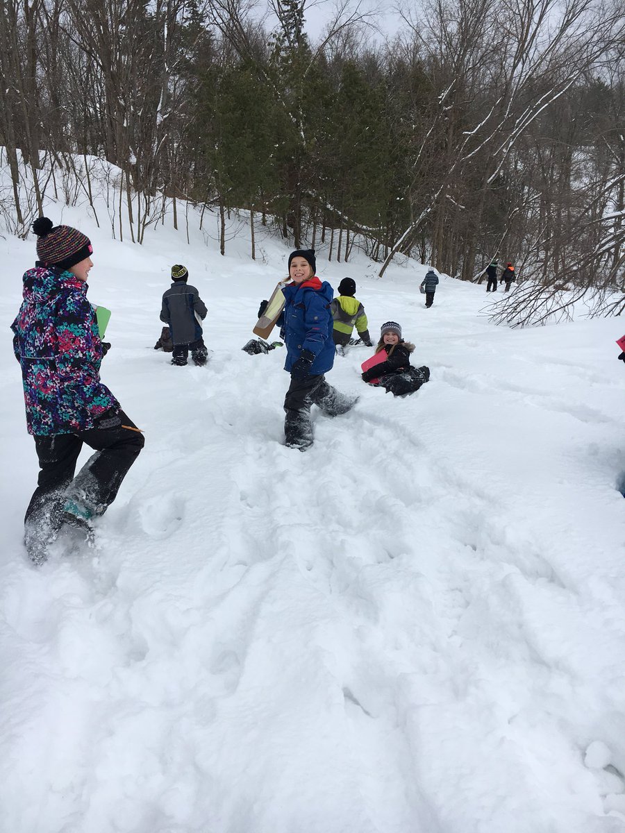 Winter is such an amazing season to be learning in the outdoors! Today we wrote poems, ‘wonderings’ and observations about our trees in the deep snow! Then, of course, we found a bit of time to play in the fluffy stuff. #naturallyconnected