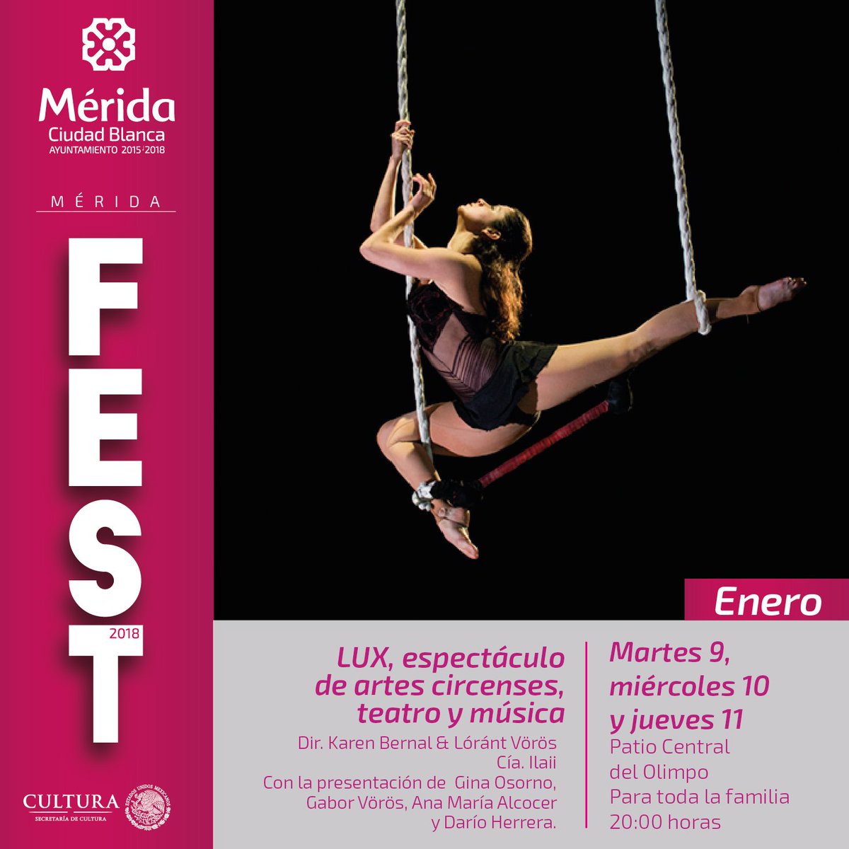 Hoy por la noche el estreno de "Lux" de los creadores de nuestro  espectáculo inaugural "Voces del Tiempo". Hay dos fechas más, no te lo  pierdas. #MéridaFest2018 #CapitaldelaCultura