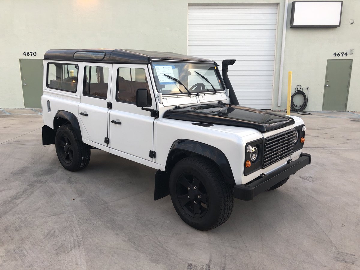 AllVetteNet's tweet photo. Fresh off the truck! 1992 Land Rover Defender 110 tdi200. We BUILD-TO-SPEC! Call us today for your signature build, 561-632-1400 #landrovers #landroverdefender #landrover #defender110 #defender #defenders #d110 
#builtnotbought #offroad #offroading #offroadingdaily #luxury https://t.co/mZdZMpx5iw