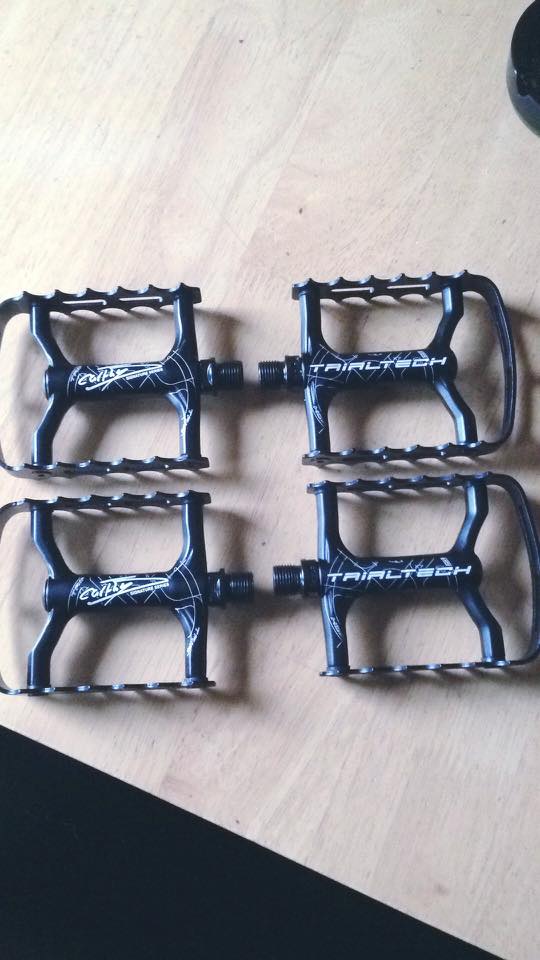 TrialtechUK's tweet photo. Fresh pedals for World Champion @jackcarthy! Steel axle Carthy Signature Series ready to go on his practise bikes.
#trialtech #techfortrials #CarthySignatureSeries https://t.co/XfabXH4f4u