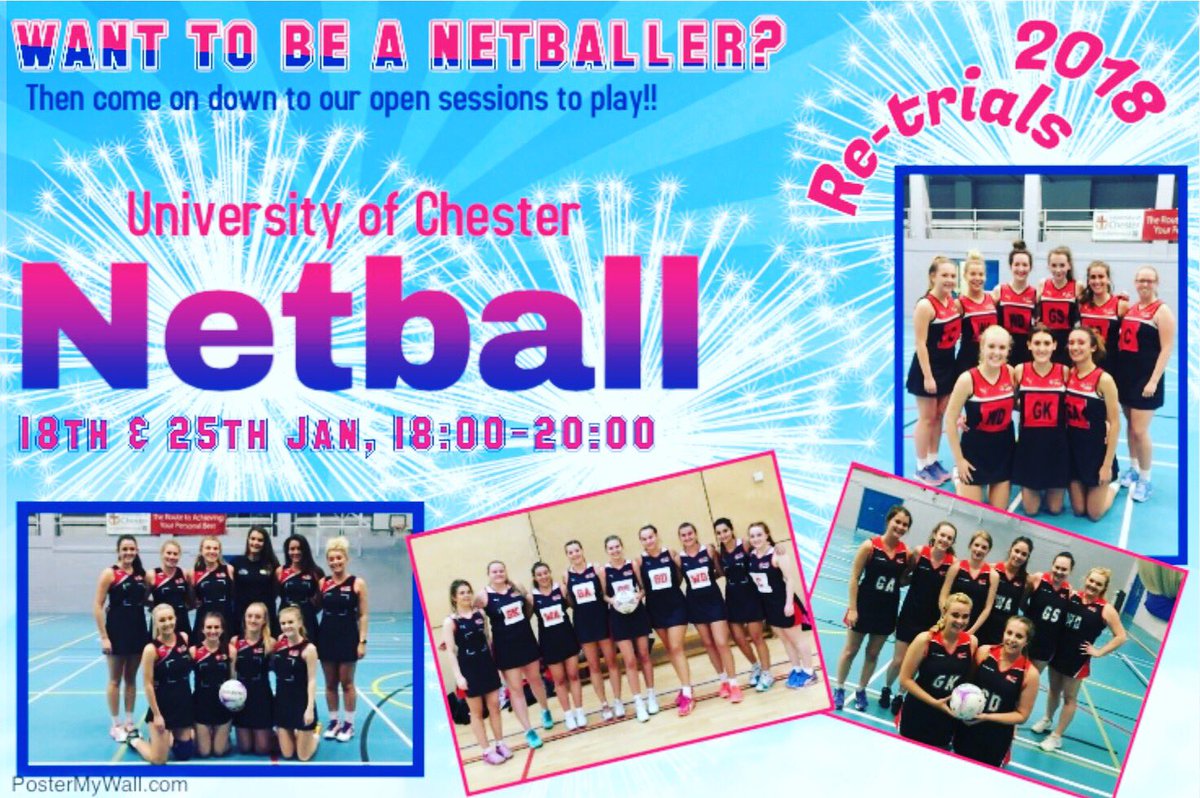 18th and 25th January, 18:00 till 20:00 is our open sessions. Anyone who wants to give netball ago please come along, we will also be using these as re-trials! Come and play the best sport on campus 🏐