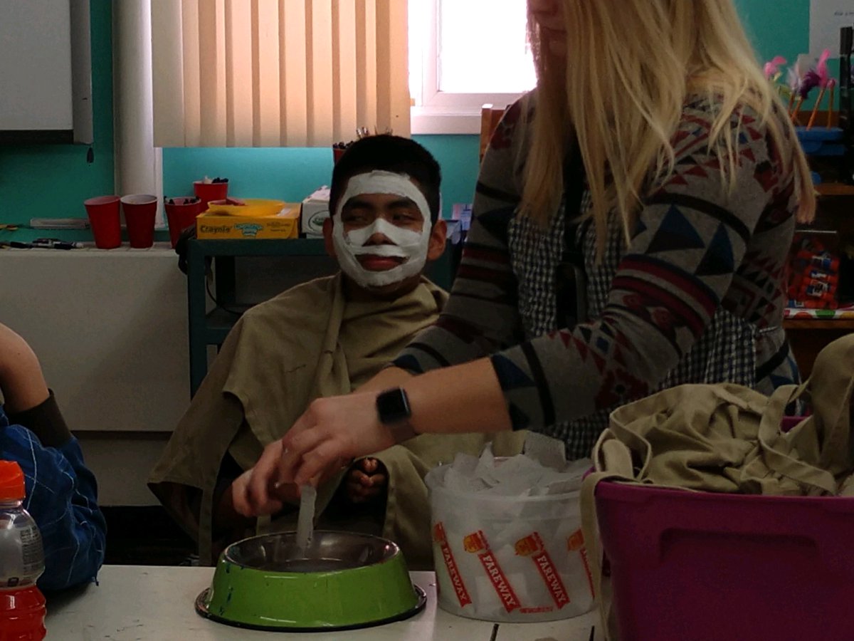 alsheeler's tweet photo. Mask making has begun! Josue Castro was out demo yesterday! #rbmseg https://t.co/Hf86DBDKYv