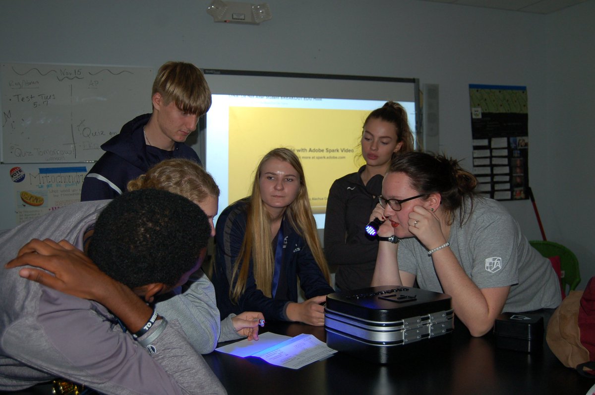 thefalions's tweet photo. Our AP Biology students in Mrs. Bailey’s class studied for a recent test in a unique way–an escape game! #FAscience #FAlearns https://t.co/VmtL36YRcj