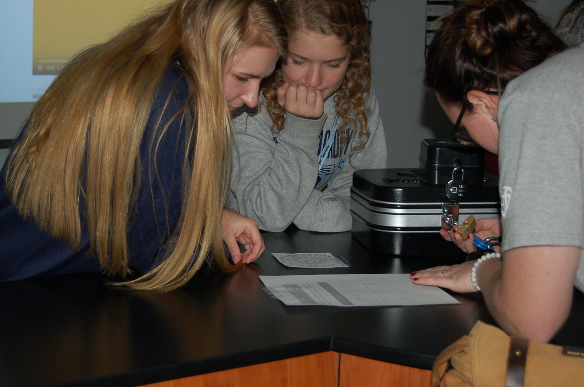 thefalions's tweet photo. Our AP Biology students in Mrs. Bailey’s class studied for a recent test in a unique way–an escape game! #FAscience #FAlearns https://t.co/VmtL36YRcj