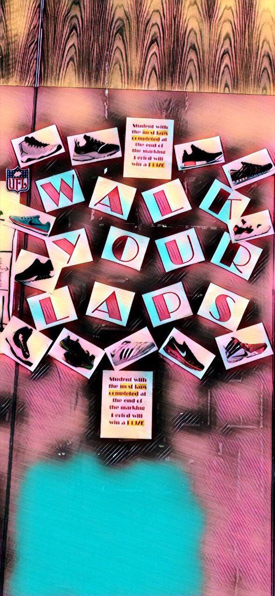 elanabloomPE's tweet photo. Walk &amp; track your laps competition has begun in my PHYS ED classes! Students will individually track their laps and the student with the most laps at the end of the month will get a prize! #physed #trackingstudents #physedteacher https://t.co/hnVeJQRPp3