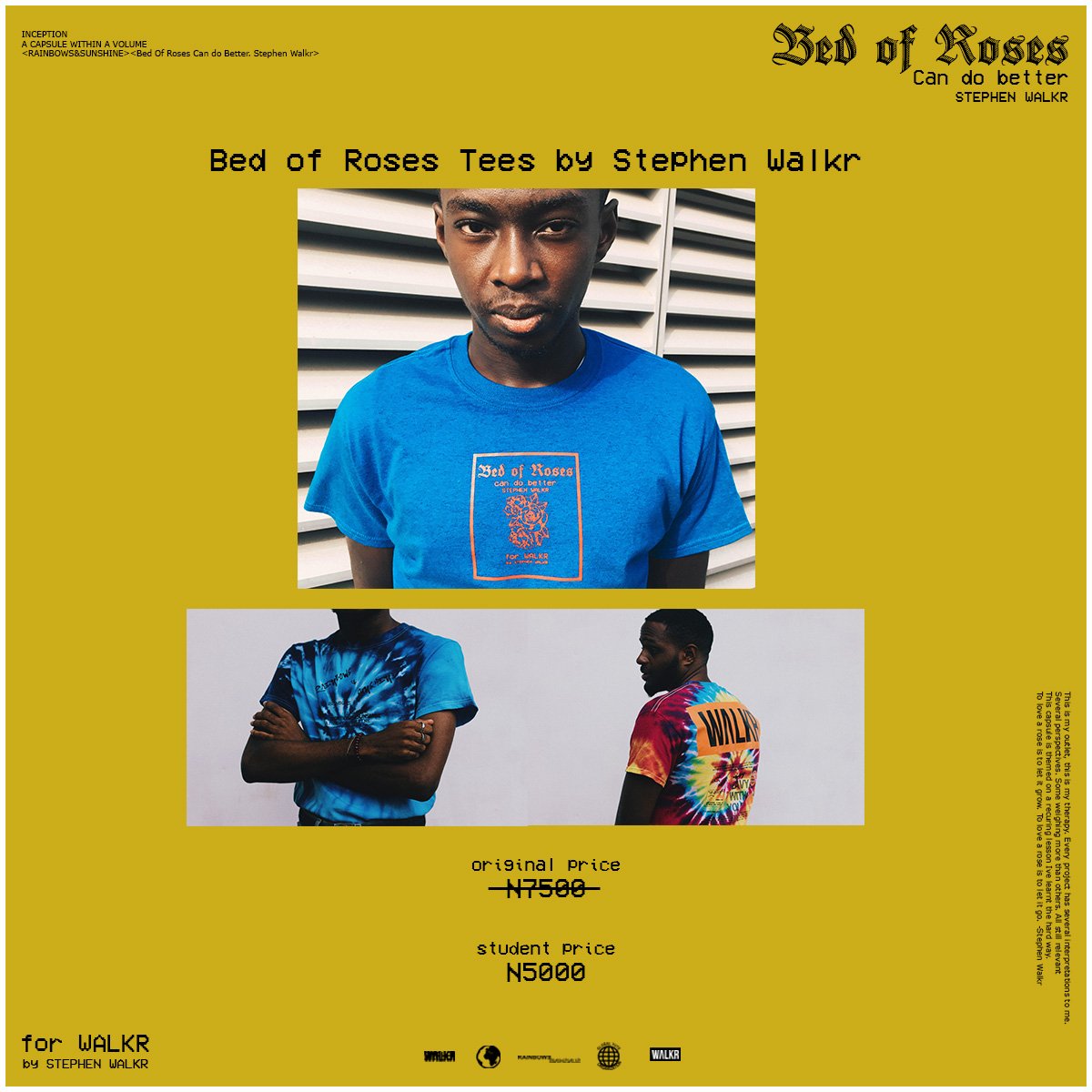 walkrraging's tweet photo. #BORCDBSW Product Prices
1. Bed of Roses Tees by @stephenwalkr
Currently running out of stock, still available for sale. https://t.co/s2cTQUeJLb