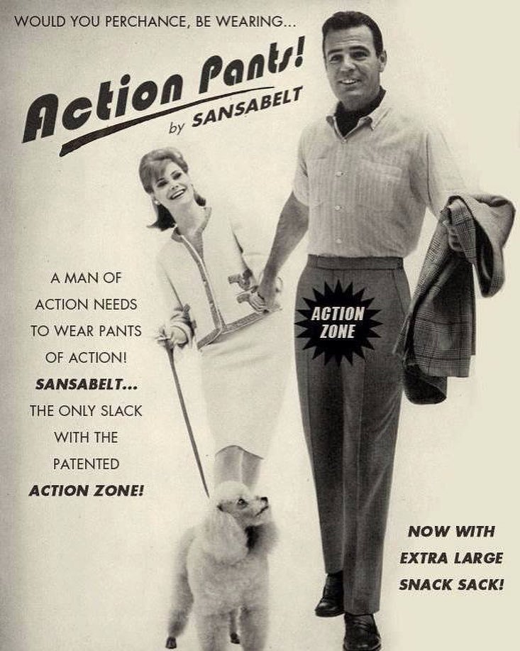 celisemccarthy's tweet photo. #actionpants #snackpack #actionarea #slacks #slackspants https://t.co/RqascpxJUd https://t.co/BHzdpmnxiT
