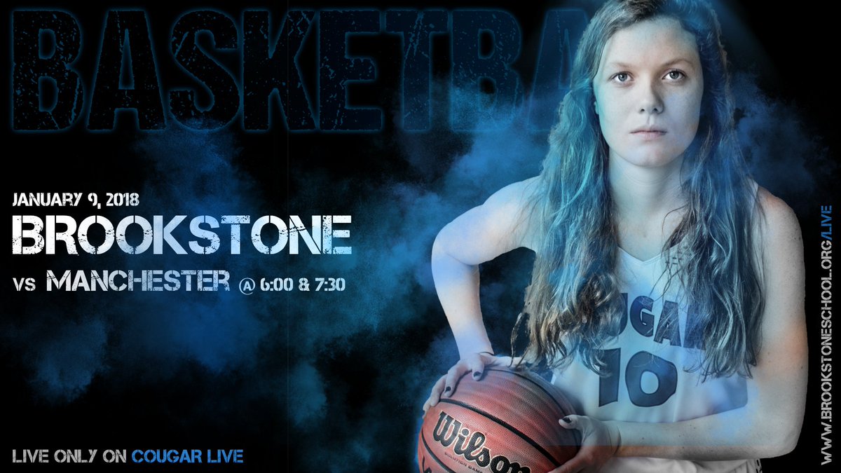 HOOPS TONIGHT against Manchester at 6:00 and 7:30! brookstoneschool.org/live for all your Brookstone action! #gocougs #hoops #basketball #highschoolsports #betheone