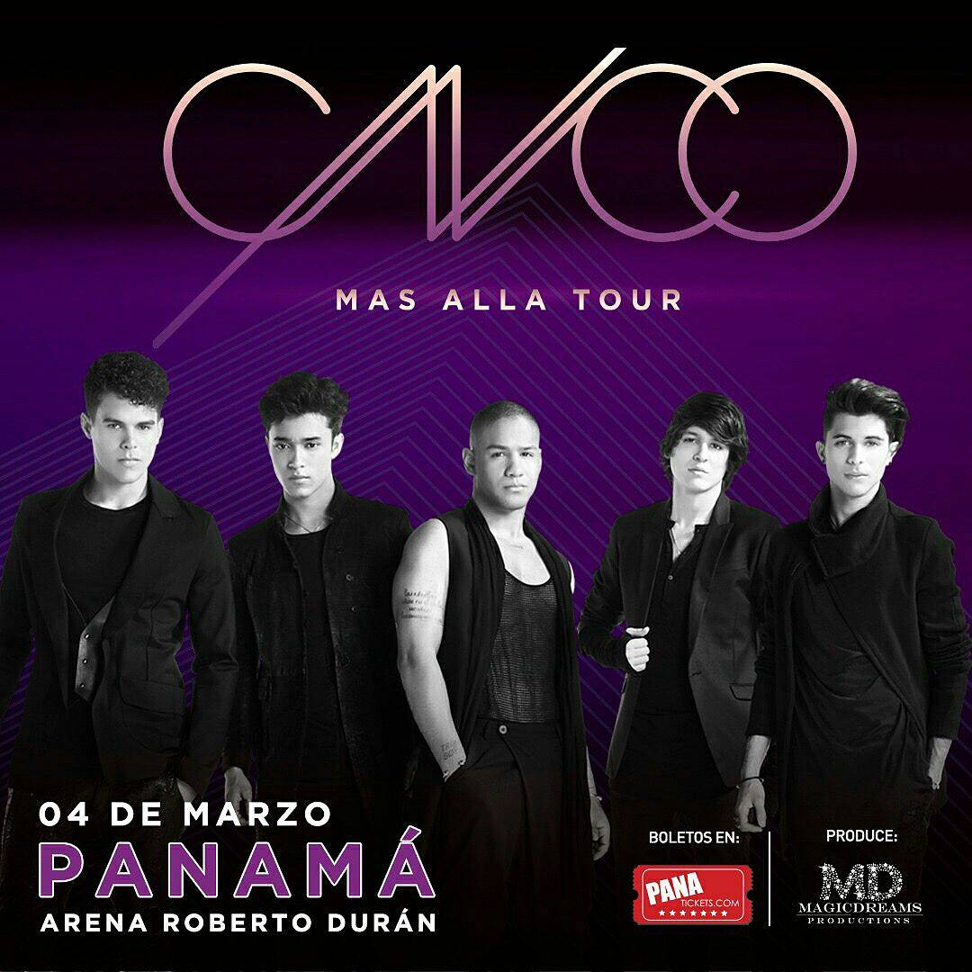 CncoPanama's tweet photo. @CNCOmusic vuelve a Panamá con su #MasAllaTour
Fechas de Conciertos
-3 de Marzo Chiriquí (Terrenos de Chiriquí Mall)
-4 de Marzo Ciudad de Panamá (Arena Roberto Durán) https://t.co/Uj9F9yaBsK