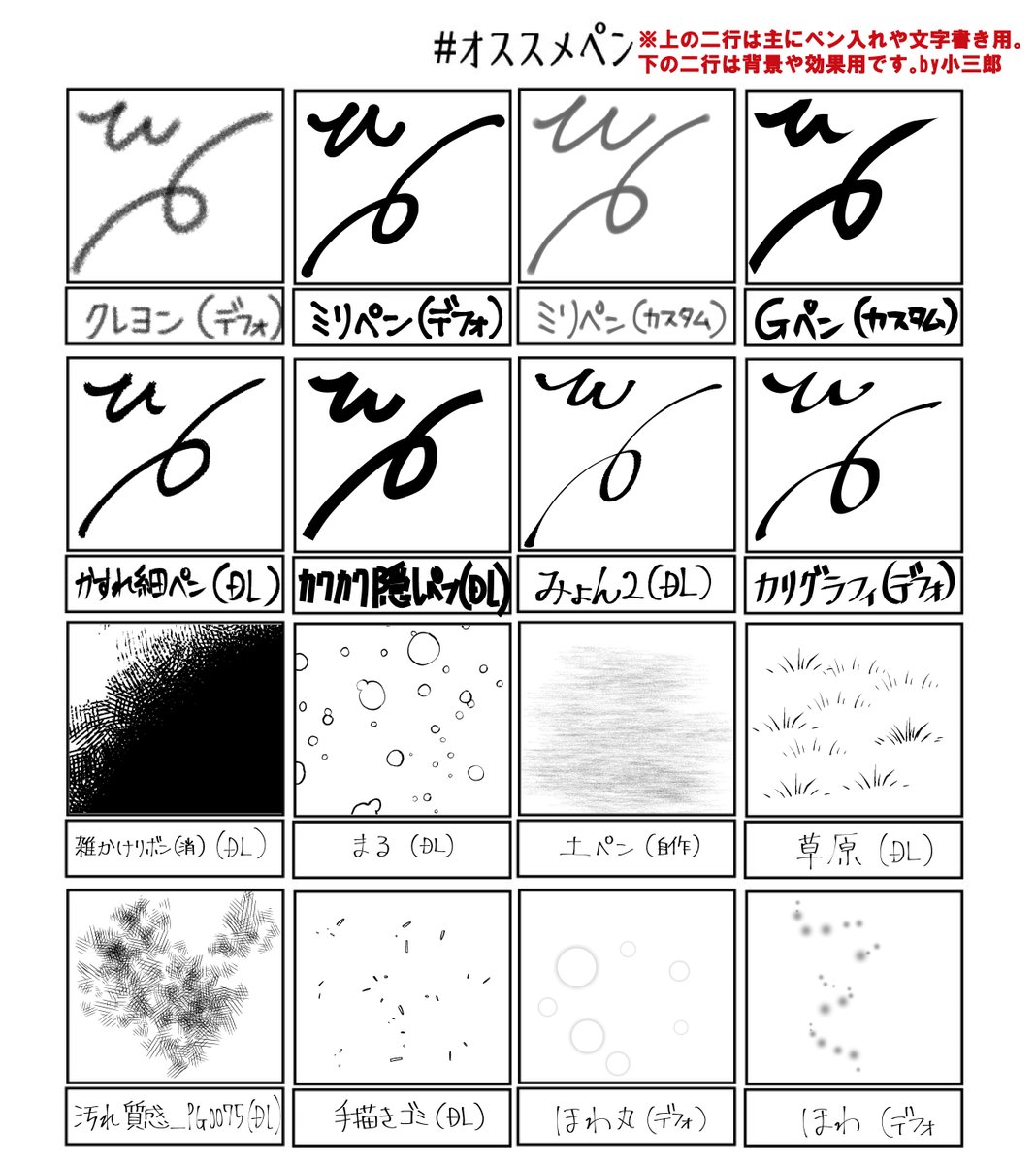 デジタル作画の オススメペン まとめ Clipstudio 中心 とりあえず全部ダウンロードしちゃう Togetter