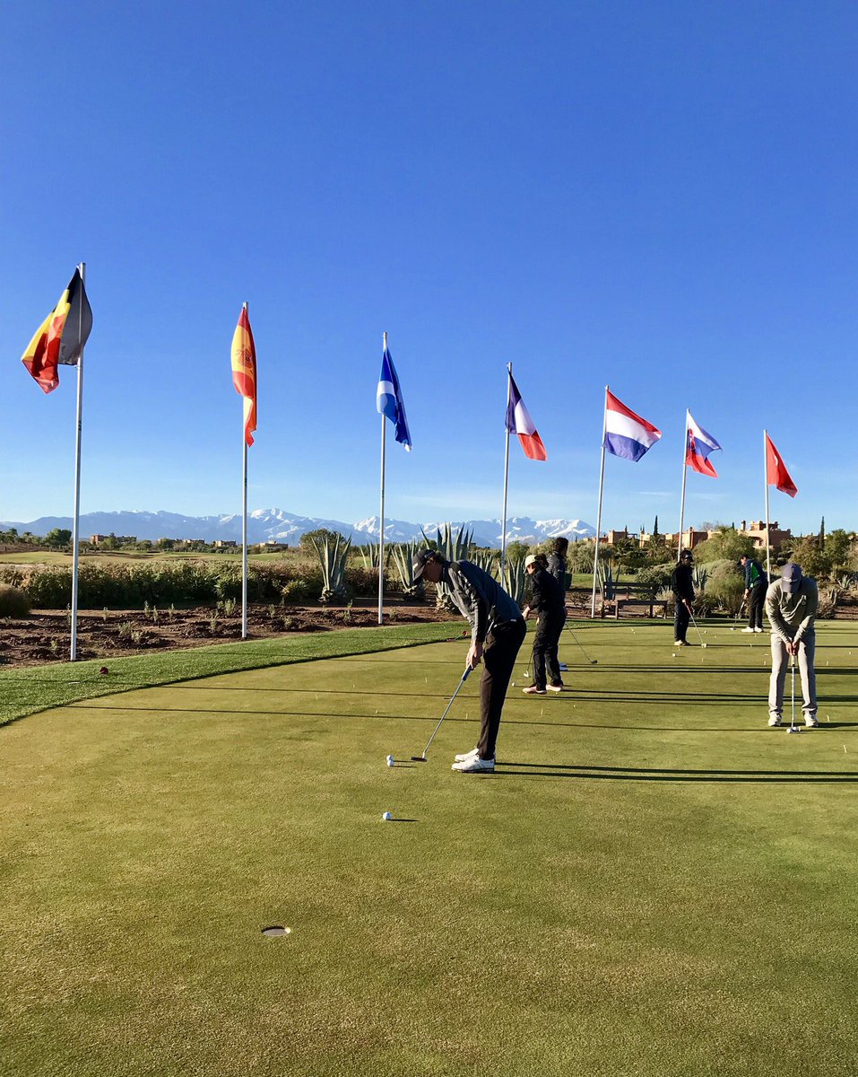 MyrtetryM's tweet photo. TeamNL 🇳🇱 klaar voor de strijd in het Moroccan Girls &amp; Boys Championship. Morgen ronde 1 Fourball-Betterball: Kai Leider &amp; Eva Nijenhuis / Benjamin Reuter &amp; Lizzy Peeters / Kiet van der Weele &amp; Lauren Holmey —> live scoring: https://t.co/u4QjuDvOKu https://t.co/kXqcyvlRXk