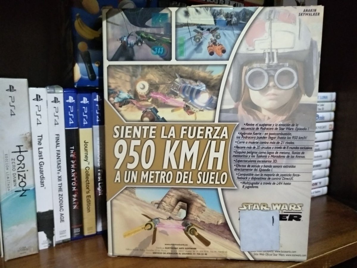 MarioWareInc's tweet photo. Star Wars Episode I: Racer
Género: carreras
Plataforma: PC
Desarrolladora: Lucasarts
Año: 1999
Revive las carreras de podracers de La Amenaza Fantasma en los lejanos planetas del borde exterior.
#mygamecollection #StarWars https://t.co/9RP07i0mUh