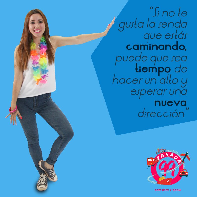 CFAMedios's tweet photo. Si no te gusta la senda que estás caminando, puede que sea tiempo de hacer un alto y esperar una nueva dirección #Parada99 con @rocio_alcaraz96 https://t.co/2dF8sCMBjK