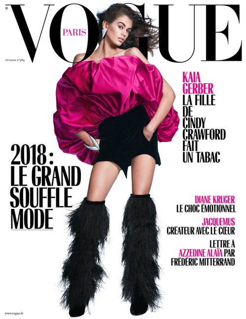 WickerWood_Co's tweet photo. The fabulous @KaiaGerber killing it on the front cover of @VogueParis 💃🏻 The daughter of @Casamigos founder Rande Gerber &amp; legendary model @CindyCrawford must be proud as punch! #HouseOfFriends #HouseOfAmigos https://t.co/vit0GoqSam