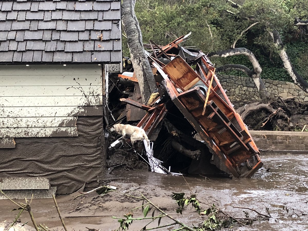 Floods and mudslides hit Montecito California DTHkBMEUQAAYDd2