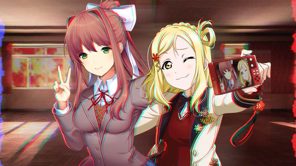 Lazy_Hikikomori's tweet photo. Enough of the #JustMonika stuff. it's all about #JustMari (and a little bit of Monika) https://t.co/h29aTLLcvo