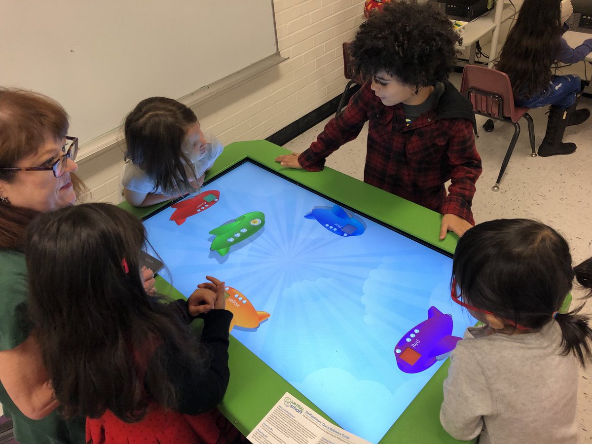 brookbears's tweet photo. @brookbears Ss enjoying the new computer lab! A special thanks to @proudacumom for being the first class to check it out🖥👍🏻😊 Happy students working together and learning in the Hatch tables 🎉 #preparinglifelonglearners #wfisdEarlyLearning #PKtech https://t.co/5U1aIrRDbg