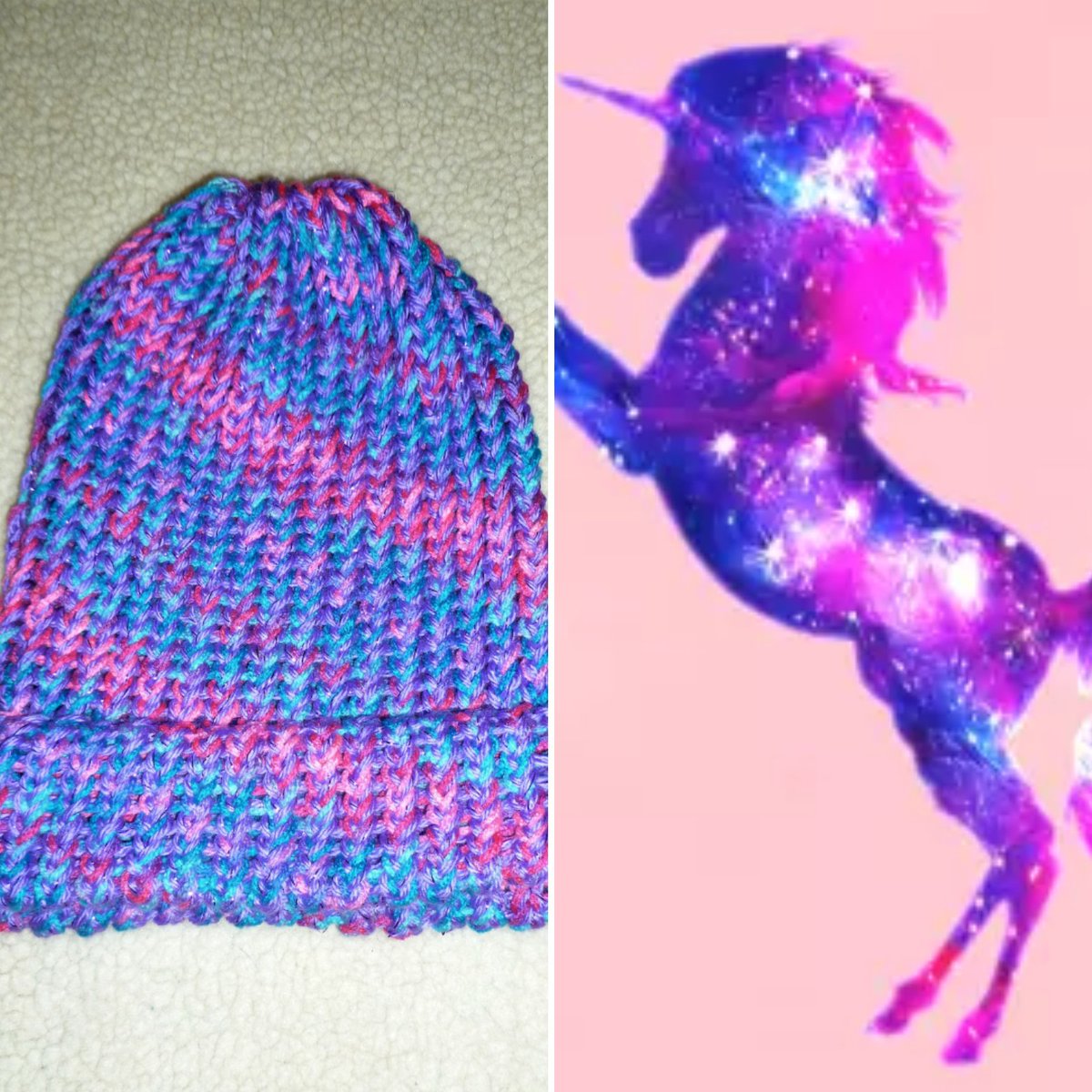 DadKnits's tweet photo. What do #unicorns call their father? "Pop"corn! 😁 #dadjoke #dadknits #stockinghat #beanie #etsyshop #keepwarm #coveryernoggin https://t.co/wFGeyF0U0y
