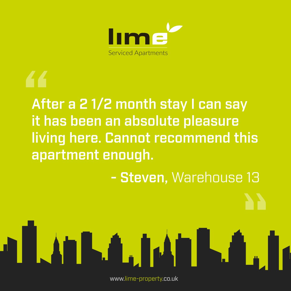 Here's our latest review from one of our visitors who stayed at our Warehouse 13 serviced apartment 🏠 We hope to see you again soon 😁 #Review #ServicedApartments #Hull