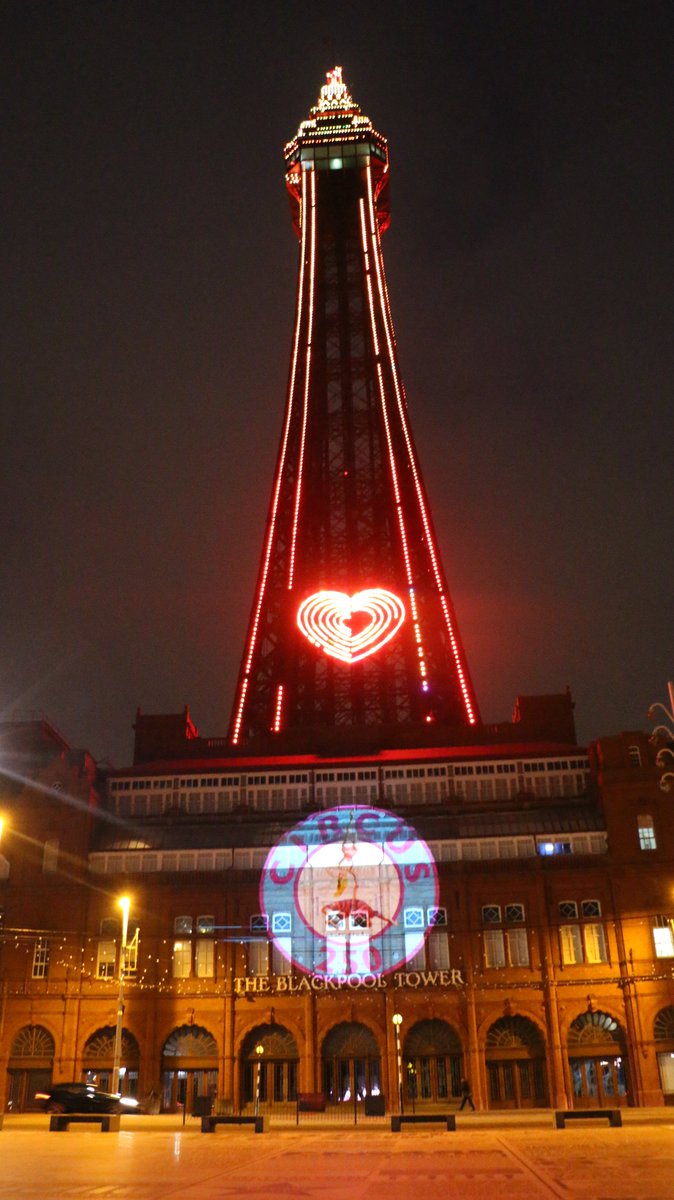 ShowtownBPL's tweet photo. Exactly 250 years ago a ring was drawn on the ground and filled with wonders - acrobats, jugglers, riders, tumblers. The world’s v first circus was born. Here is our beautiful @TheBplTower lit up marking the launch of #circus250 - year of circus activity happening across the UK. https://t.co/hiNZMe4JhP